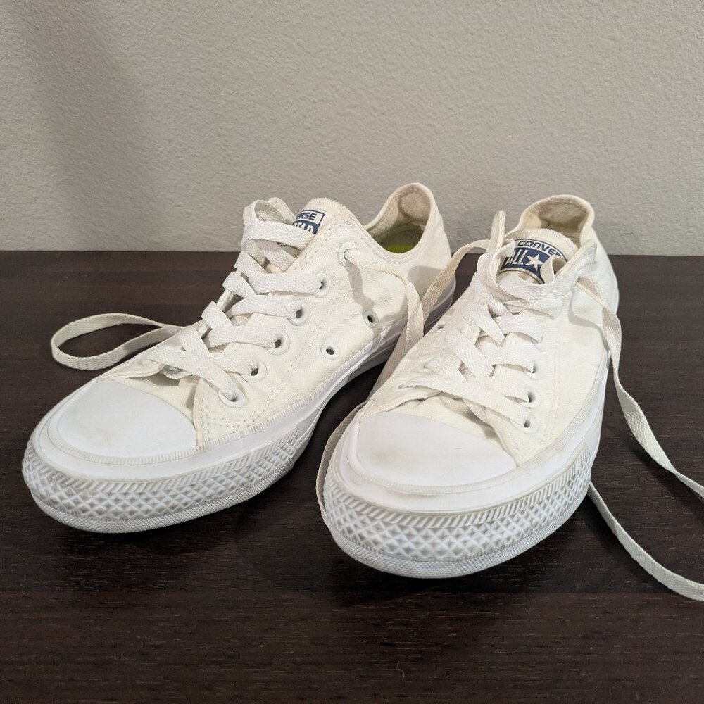 Converse Chuck Taylor All Star II Low Sneakers Shoes White 550154C - Womens 7